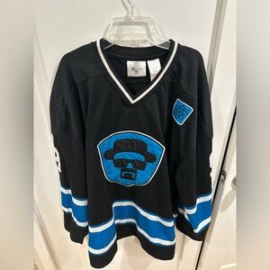 Breaking Bad Heisenberg Black and Blue Graphic Hockey Jersey